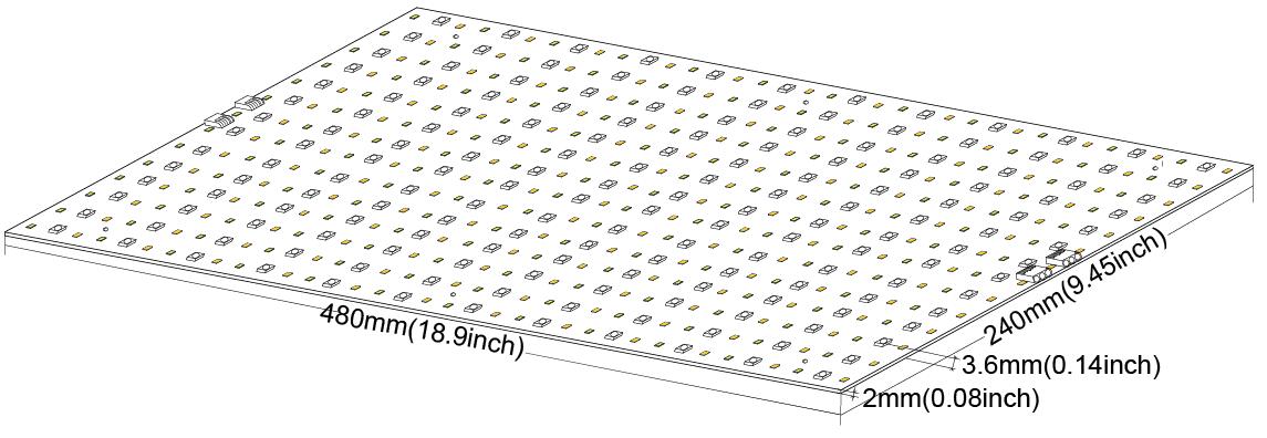 High CRI high quality Custom length RGB+W+WW CCT led Panel