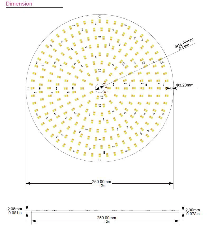 Ra95 10inch video light alu led board