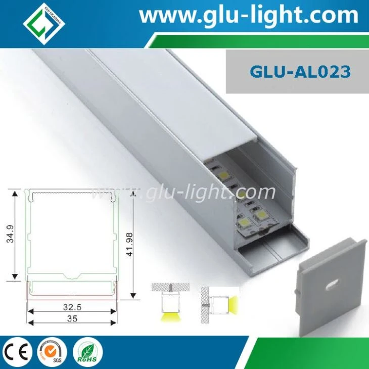 Lachin sifas te monte aliminyòm led chanèl/alu Profile chalè koule pou tep dirije