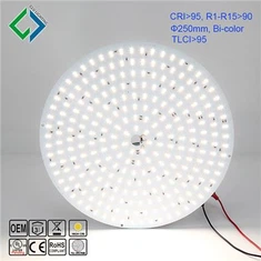 24V 10 pous wonn aliminyòm Ra95 ibrid CCT dirab Bi-koulè dirije mozayik